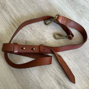 Madewell Leather Detachable Crossbody Purse Strap English Saddle Brown